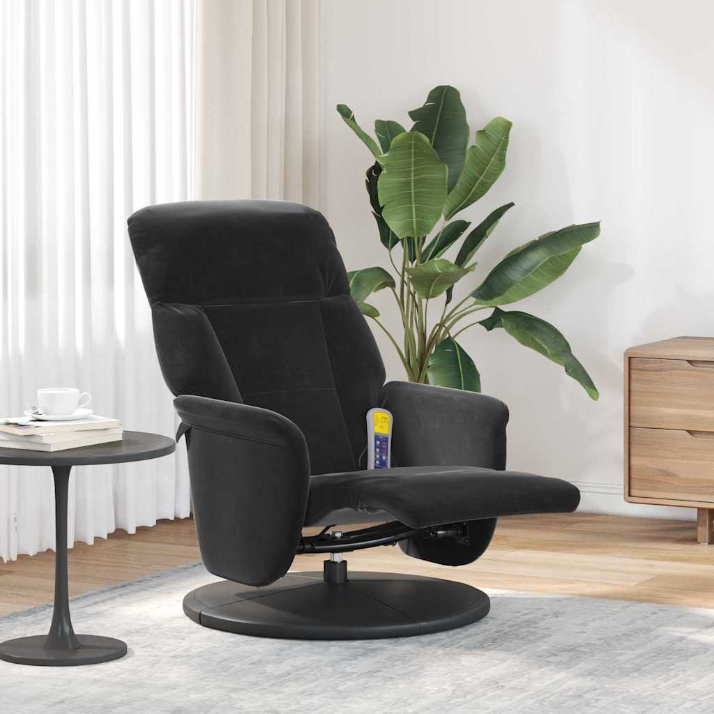 Massage Recliner Stoel 91 X 71 X 105 Cm Fluweel